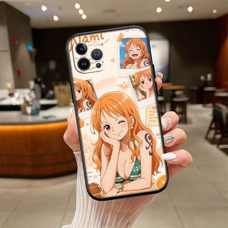 One Piece Nami Phone Case for Samsung S20 S21 S21S S22 S23 S24 FE Ultra Plus Lite F06 F16 M06 M16 M56 A07 A17 A36 A37 A55 A57