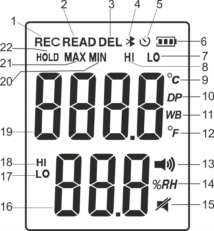 HYGROMETER Temperature Humidity Meter BLUETOOTH