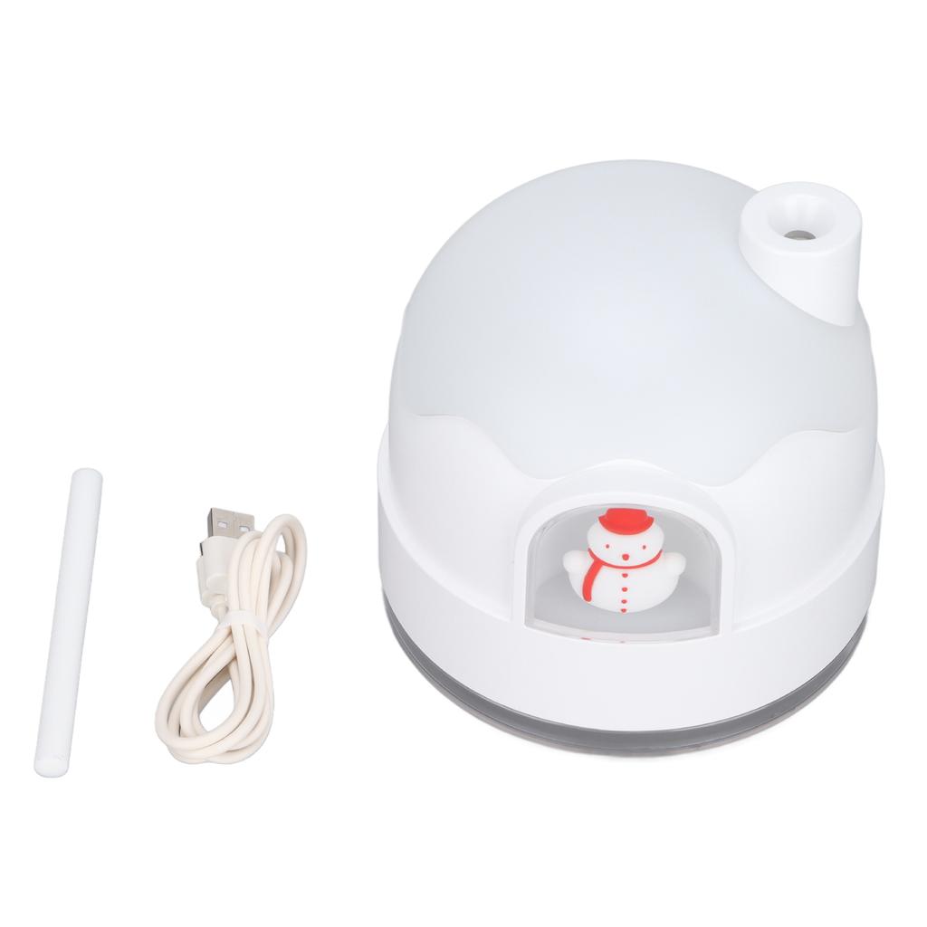 Umidificador Igloo Pequeno Boneco de Neve 350ml Bateria Recarregável USB Umidificador Portátil para Carro Escritório Quarto