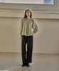 Kkeulle Shirred Puff Blouse_Mint