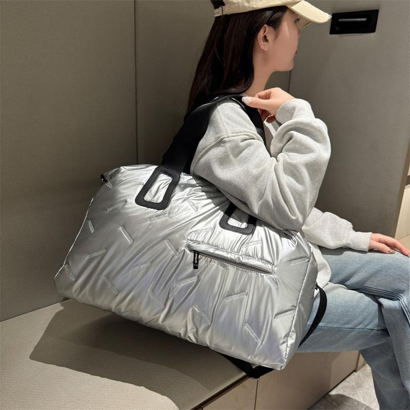 Borsa da viaggio di grande capacità, borsa per sport e fitness per il tempo libero a breve distanza, borsa yoga con separazione asciutto/bagnato, borsa a tracolla per pendolari