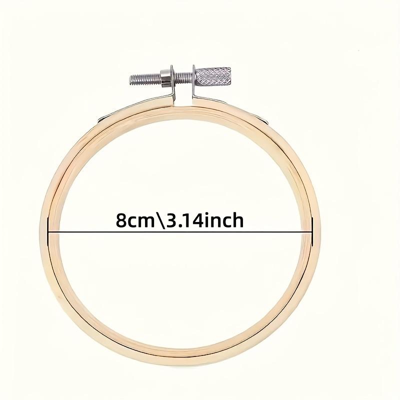 20 Embroidery Hoops Adjustable Size Range of 8cm for DIY Hand Embroidery Flower Fixing Rings Cross-stitch and Mosaic Making Tool