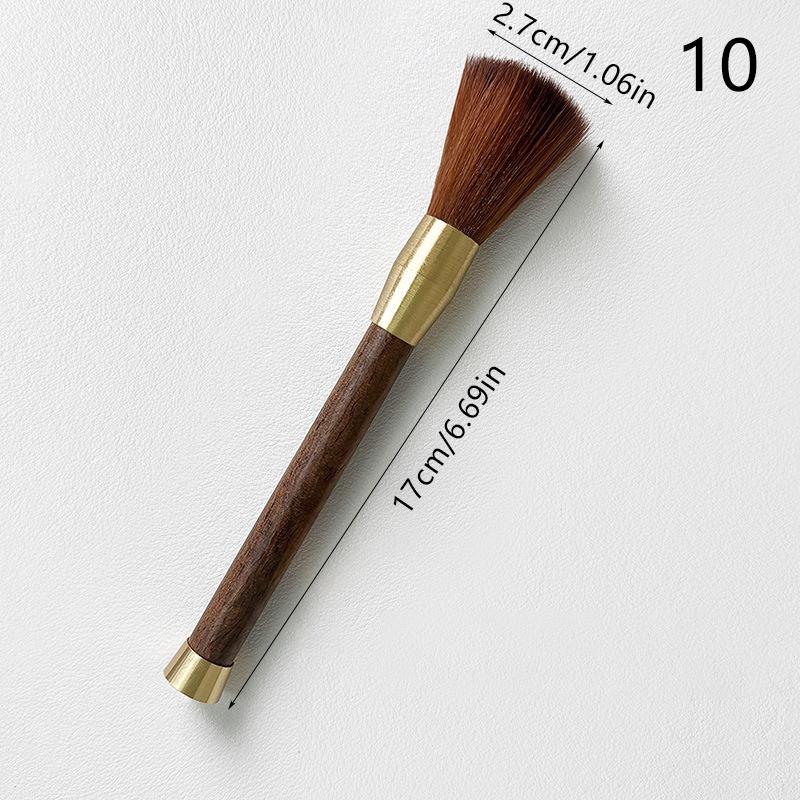 Coffee Brush Grinder Cleaning Tool Bar Counter Powder Home Coffee Brush Remove Coffee Residue Wooden Handle Espresso Brush