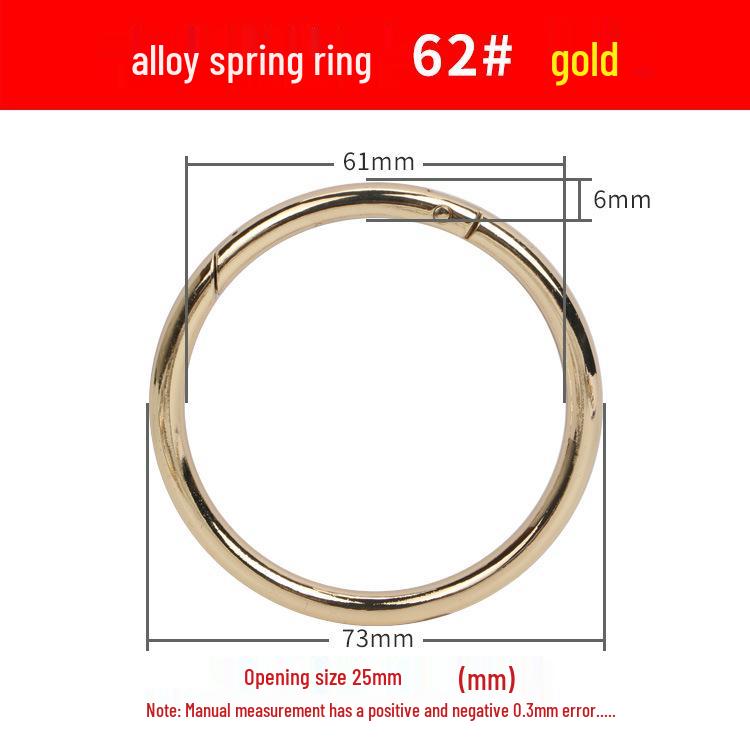 Federring Zinklegierung Handtaschenschließe - Großer runder Haken für Schmuck & Accessoires
