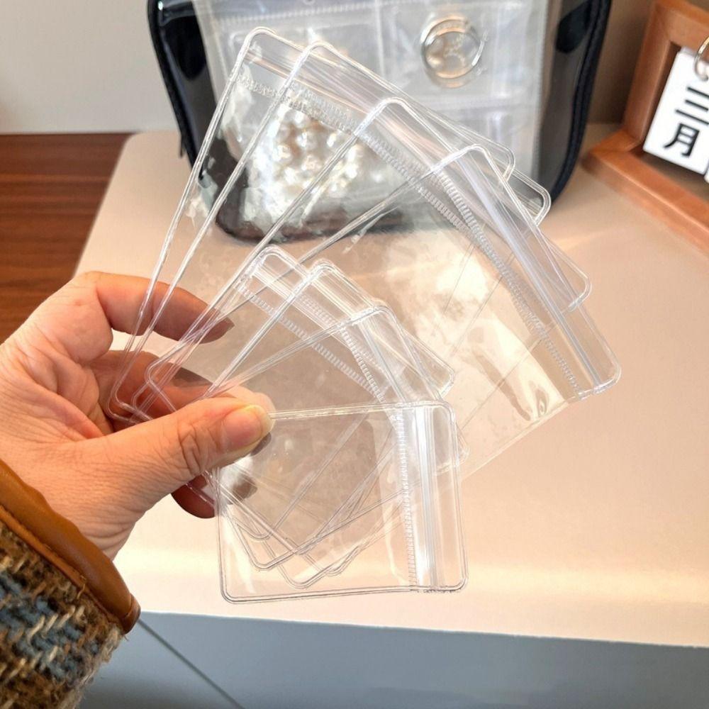 Dust-proof Jewelry Display Bag Large Capacity Earring Holder Clear PVC Jewelry Organizer  Travel