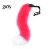 Comfortable Furry Costume Set Plush Fox Cosplay Mask, Fluffy Tail, Costumes Props, Fuzzy Tail Mask for Party Anime Convention And Role Play