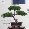 Artificial Bonsai Pine Tree for Indoor Decoration - Small Green Plant Ornament for Home or Living Room