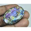 26X39X05MM Natural Purple Labradorite Spectrolite Oval Loose Gemstone 61Cts. D-411