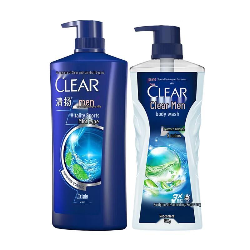 Clear Men Anti-Dandruff Shampoo & Shower Gel Bundle