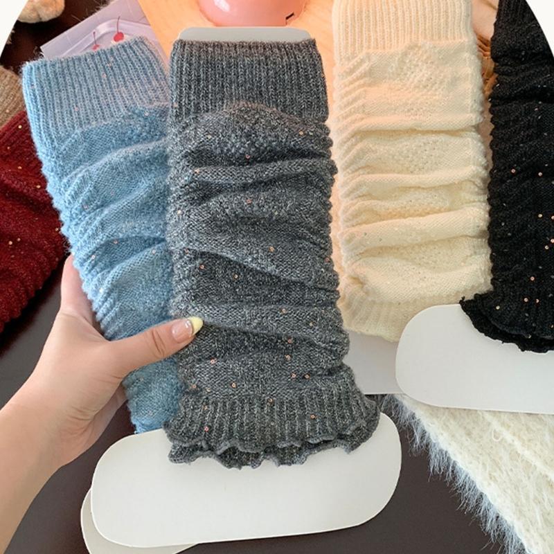 Kids Glittering Ankle Socks Reusable Heat Leggings Breathable Textured Fabric Play date Outfit Essential Easy Care