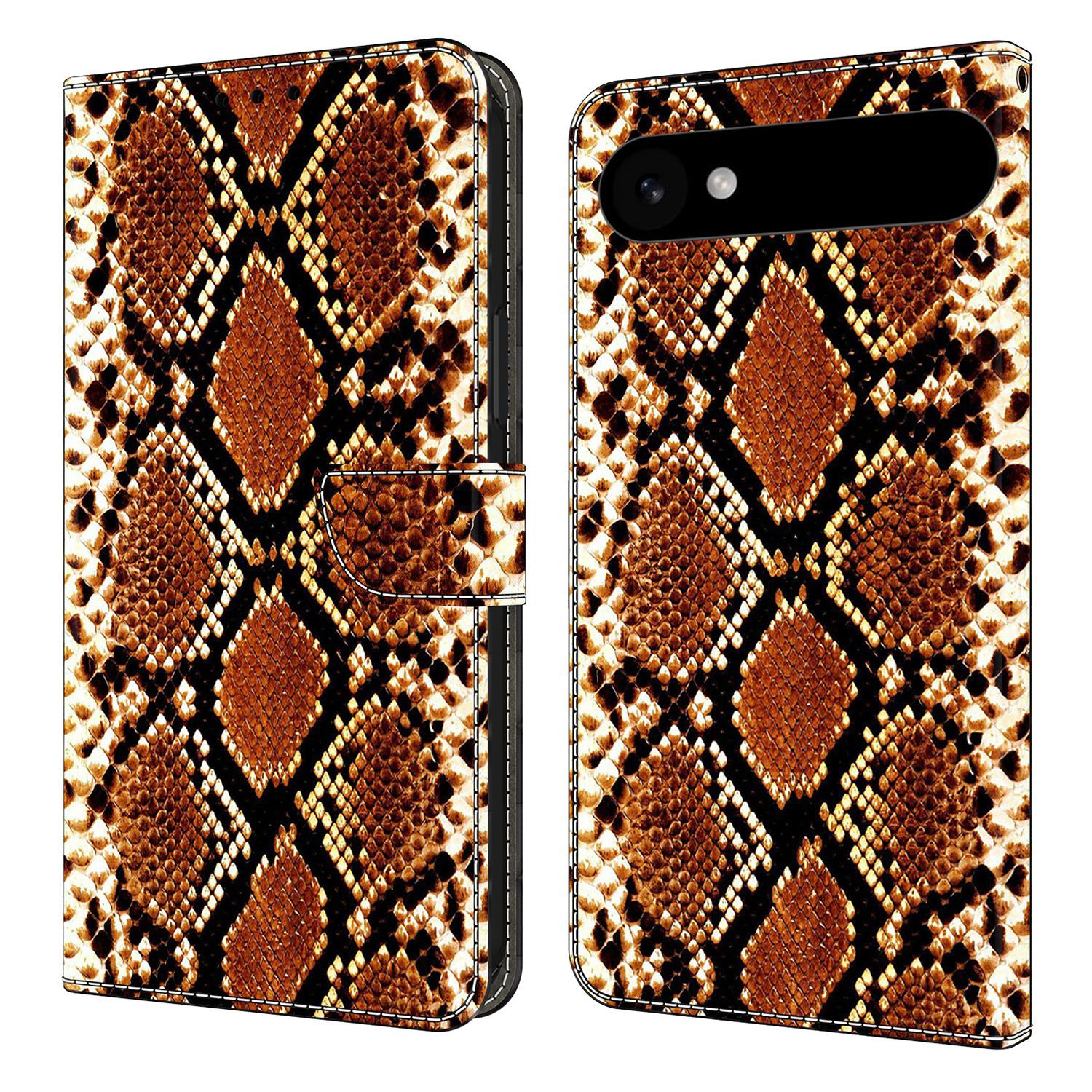 

For iPhone 17 Air Wallet Case Pattern Printing PU Leather Flip Stand Phone Cover Metallic Scales