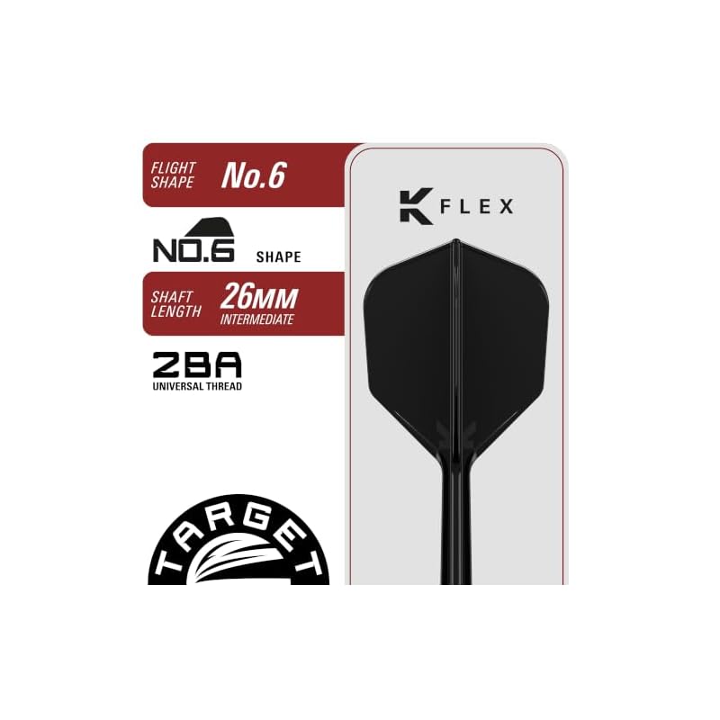Target Japan BLACK MARQUE CREED Shunpei Kuroda Player 90% Tungsten K-Flex 2BA Soft Tip Darts Set 21.5g 2BA SOFT TIP DARTS K-Flex No.6 Shape Flights