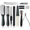 15Pcs Professional Pedicure Kit Stainless Steel Foot File Pedicure and Manicure Set Pedicure Nail Clipper Hard Skin