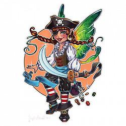 T-Shirt S to 2XL 3XL - PHUNKY PHAIRY fairy pirate gothic fantasy fun adult