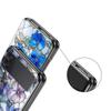 Phone Case for Samsung Galaxy Z Flip 3 4 5 6 7 Folding Shell For Samsung Z Flip4 Flip5 PC Hard Cover Flower marble Geometry