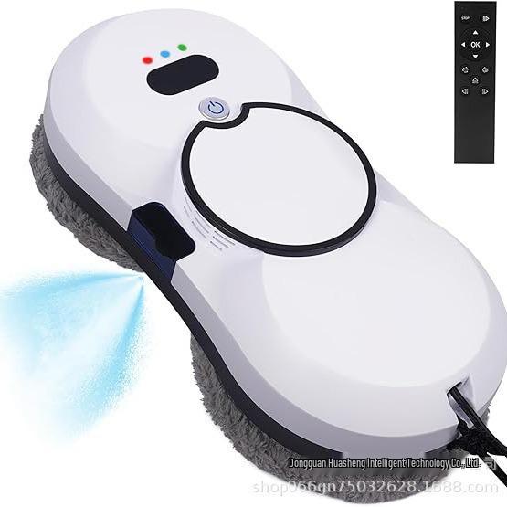 

2025 Самый продаваемый автоматический интеллектуальный робот для мытья окон с дистанционным управлением для высотных стекол EU Plug белый