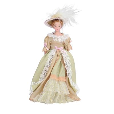Dollhouse Character Model Lifelike Vivid Rotatable Limbs Good Stability Dollhouse Mini Ceramic