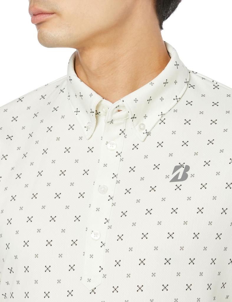 BRIDGESTONE Golf Long Sleeve Button-Down Shirt ZGM06F