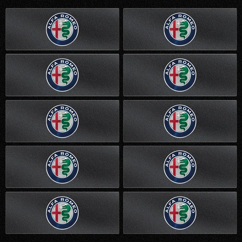 For Alfa Romeo Car Interior Sticker Central Control Decals Emblem Badge For Alfa Romeo Giulia Stelvio Giulietta 159 147 156 166 