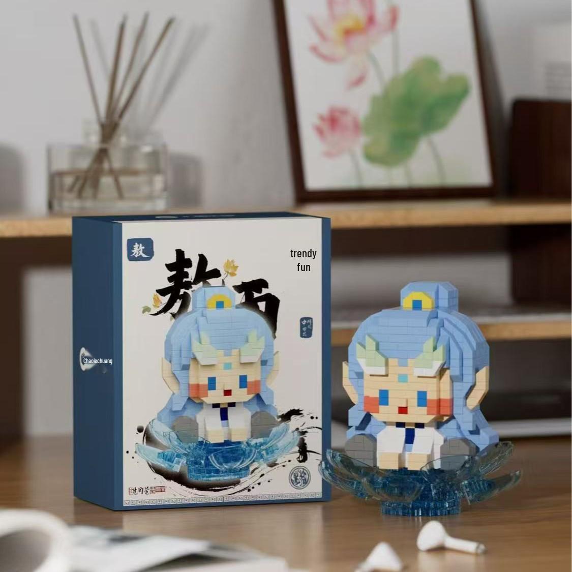 

Бейдж Нечжа Ао Бин, поднимающий море, совместимый с игрушечной фигуркой LEGO