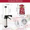 Cookie Cutter Mold Press Icing Kits DIY Pastry Extruders Nozzles for Cream