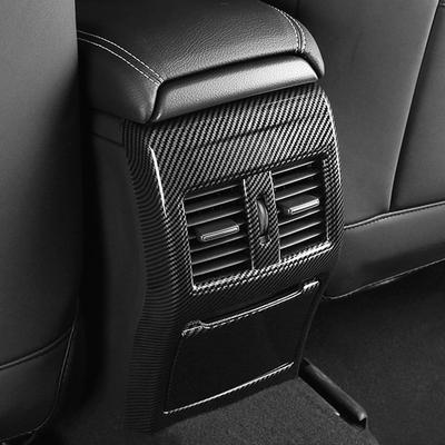 Fibra de Carbono Estilo de Carro Saída de Ar Traseira Tampas Adesivos Acabamento Para Mercedes Benz Classe A GLA CLA W176 X156 C117 Acessórios
