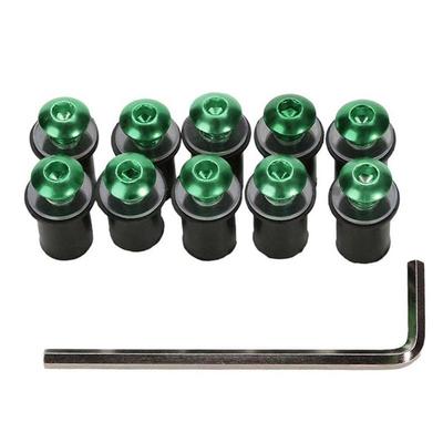LOYELEY 10pcs M5 5mm Bolts Wellnut Windshield Screws Windscreen Cowl Screen Screen Bolts with