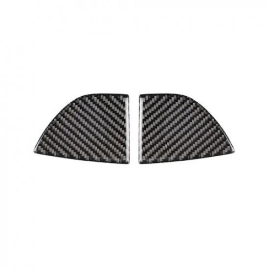 Carbon Fiber Front Bumper Grille Cover Trim Sticker For Mazda 3 Axela 2017-2018