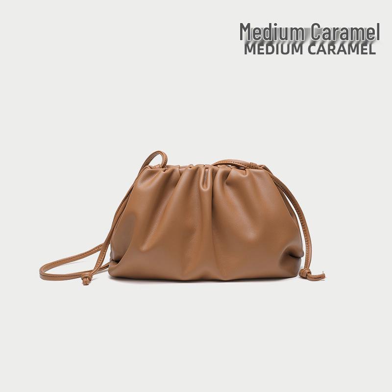 High-End Textured Cloud Dumpling Women's Shoulder Bag - Niche Pleated Design