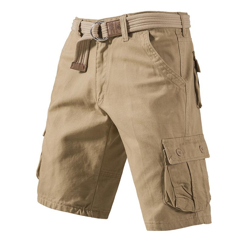 Herren Sommer Plus Locker Lässige Shorts mit Mehreren Taschen und Arbeitskleidung, Cropped Hosen
