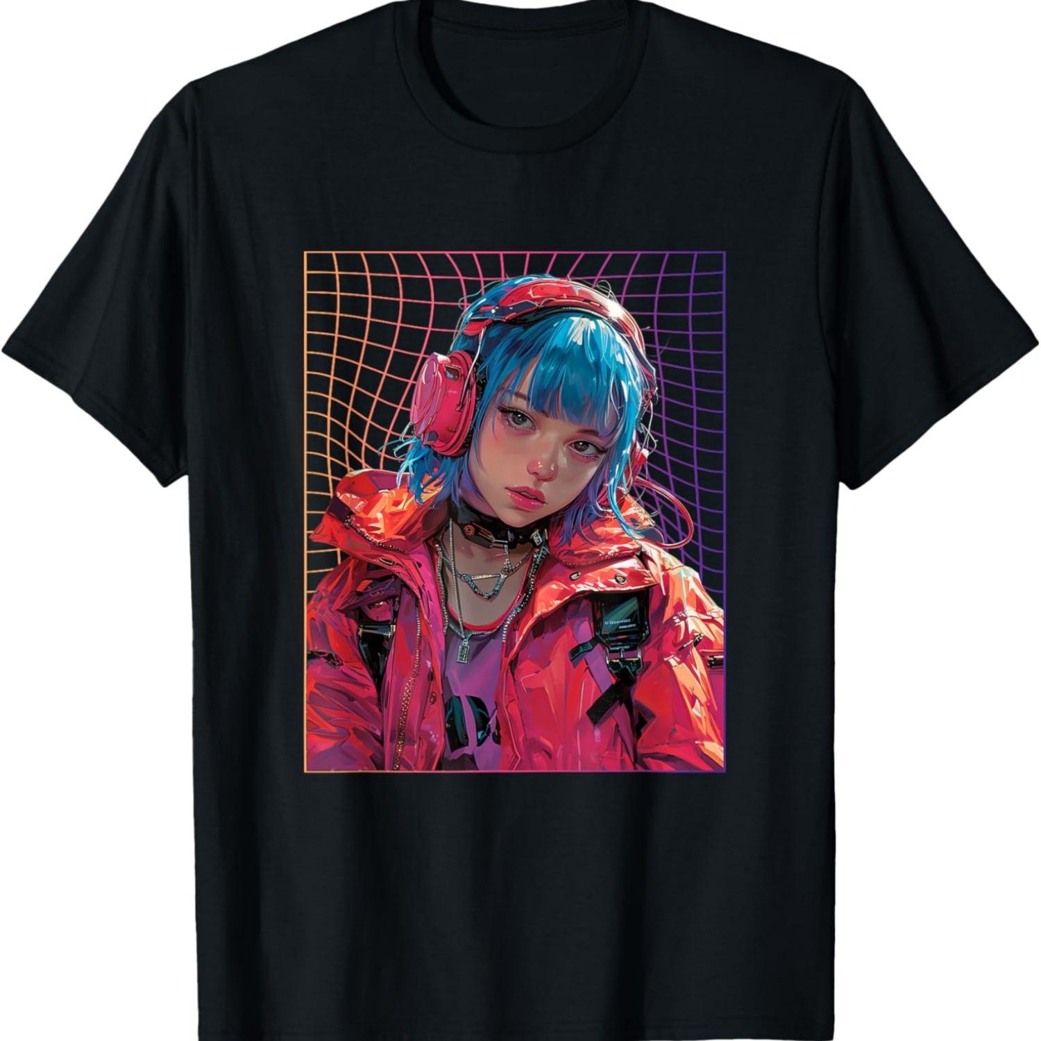 Aesthetic Techwear I gangsta anime T-Shirt(11) S чёрный