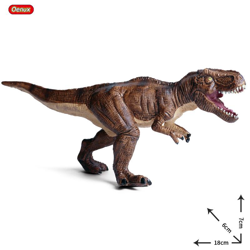 Oenux Mini Jurassic Stegosaurus Saichania Solid Pvc Dinosaur World Animal Model Action Figures Collection Toy For Kids