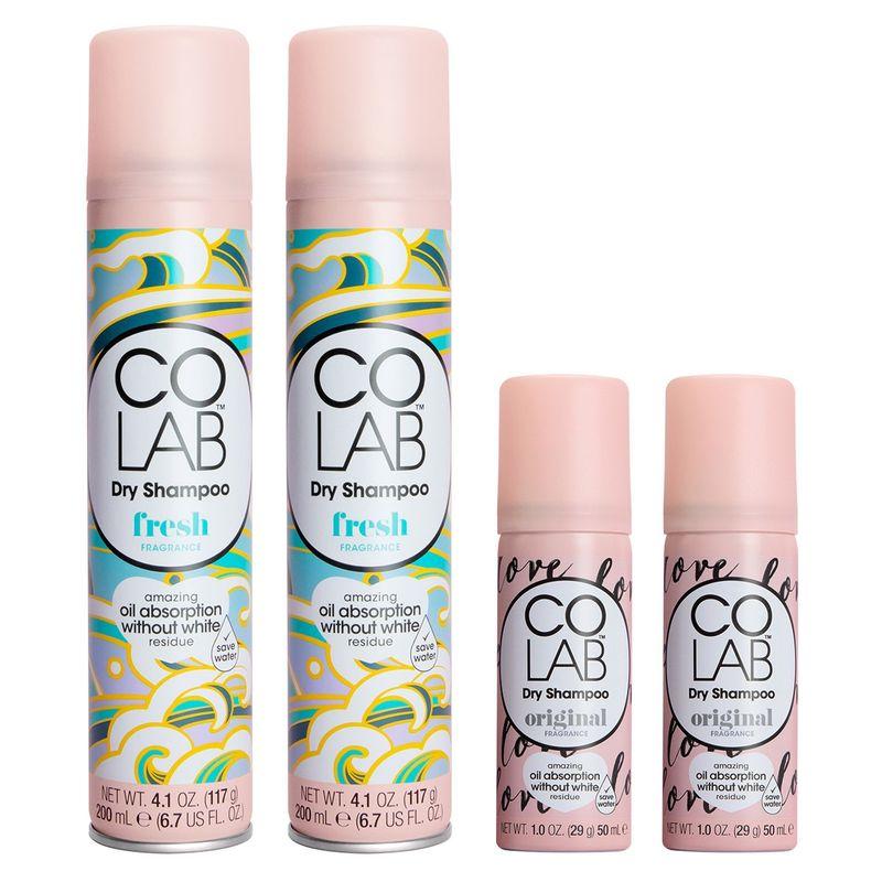 

CoLab Сухой шампунь 200 мл x 2 шт + 50 мл x 2 шт Unicorn