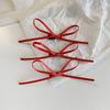3Pcs Sweet Thin Silk Ribbon Bowknot Hair Clips  Cute Barrettes For Women Girls Colorful Lace Hair Clip Hair Accessories