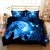 Digital Wolf Duvet/Doona Cover Set Single Twin Double Queen King Cal King Size Bed Linen Set