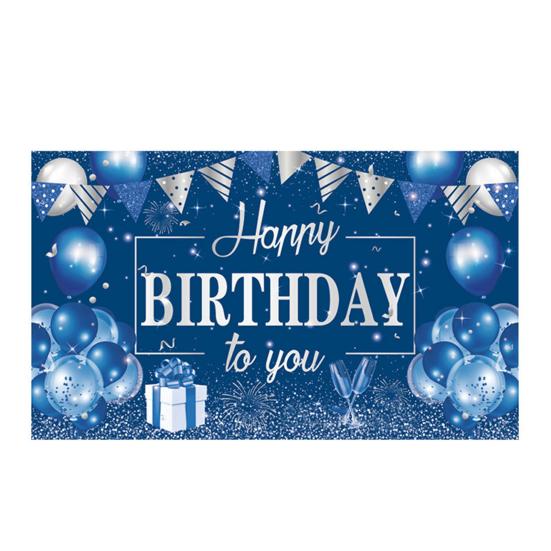 Happy Birthday Banner Hintergrund, Party Foto Hintergrundtuch für Feier, Girlande Flaggen Dekoration für Kinder Frauen, Happy Birthday Zubehör