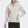 Adidas W Z.N.E Fz Logo Zip-Up Hoodie Women Jackets Yellow White H40976