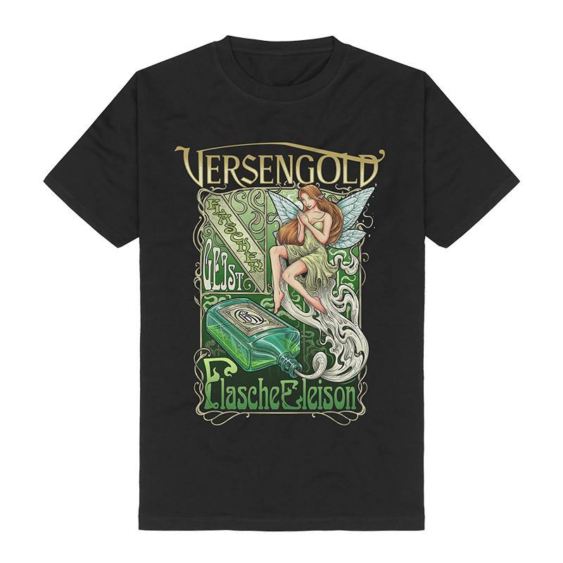 Versengold German band Western and Eastern trendy rock music T-shirt with American-style pure cotton printed short sleeves 2XL