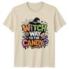 Witch Way To The Candy TShirt Halloween Gift For Him And Her