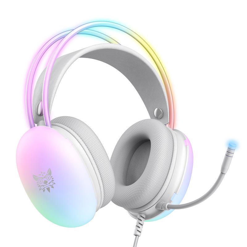 X25 Gradient Dynamic Lighting Headset: Gaming Headset with Cross-Border Design for E-Sports Enthusiasts.