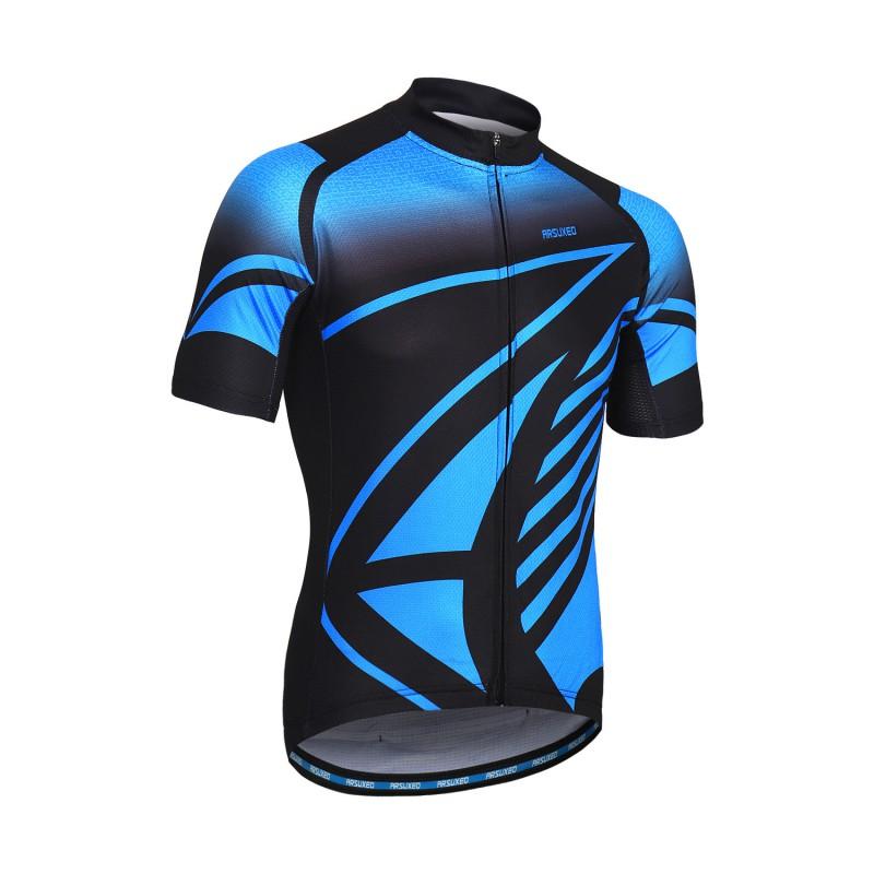 Mens Cycling Jersey Set Quick-Dry Breathable Short Sleeve Bike Outfit Mountain Road Riding