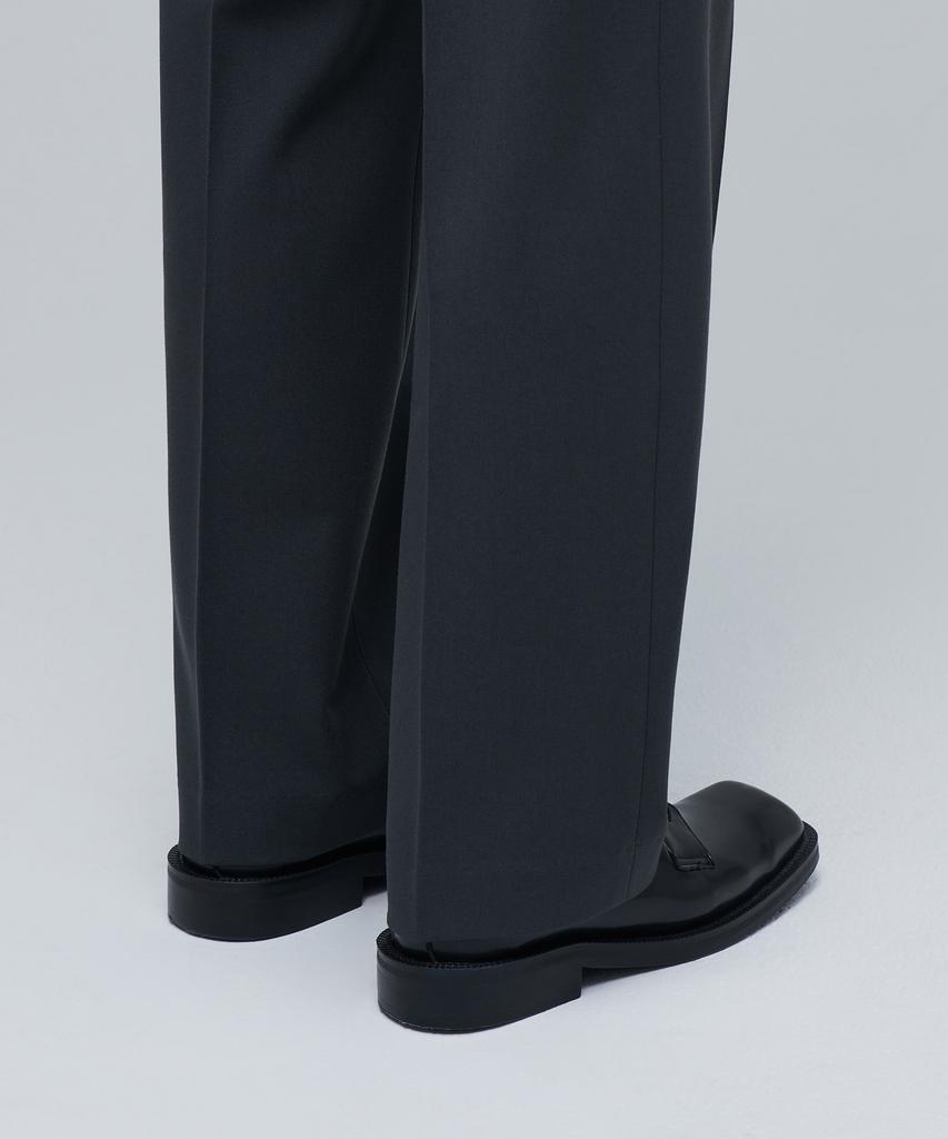 MUSINSA STANDARD Real Wide Belted Slacks [Iron Gray]