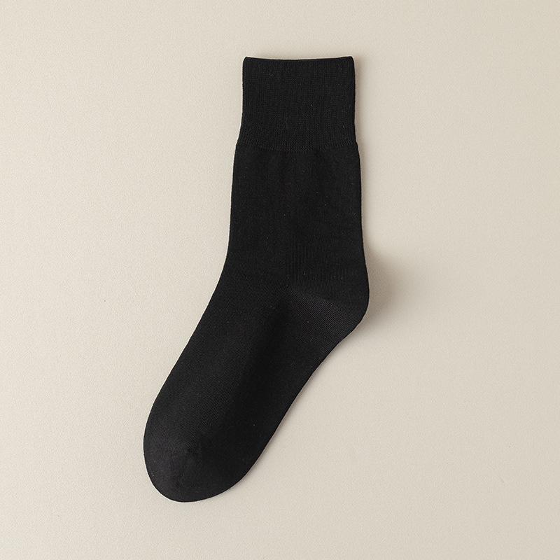 Women's Breathable Cotton Mid-Calf Socks - Spring/Summer, Sweat-Absorbent, Odor-Resistant, Candy Colors