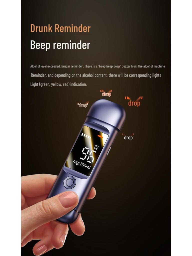 Zhao Wei High-Precision Portable Breathalyzer 1000 - Alcohol Tester for Traffic Safety