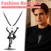 Vintage Dance Themed Pendant Necklace for Men Women