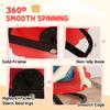 Flower-Shaped Sensory Spinning Chair with Non-Slip Base for Balance/Coordination, Red