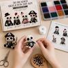 3D Beaded Skeleton DIY Kit 4-Piece Set Create Unique Skeleton Figures with Beads and Wire Frame Includes Instructions for Crafting and Display