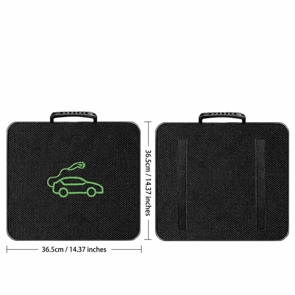 Spacious Inner Space EV Charging Cable Storage Bag Car Charging Cable Organizer Bag  Outdoor Use