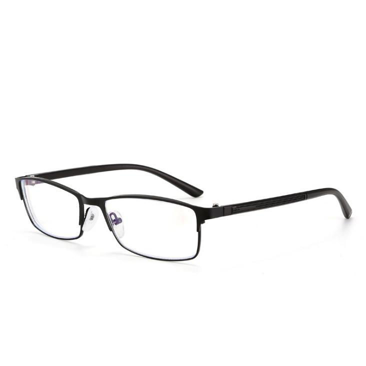 

-1 -1.25 -1.5 -1.75 -2 -2.25 -2.5 -3 -3.5 -4 Finished Myopia Glasses Square Full Frame Anti Blue Light Metal Reading Eyewear myopia -1.0