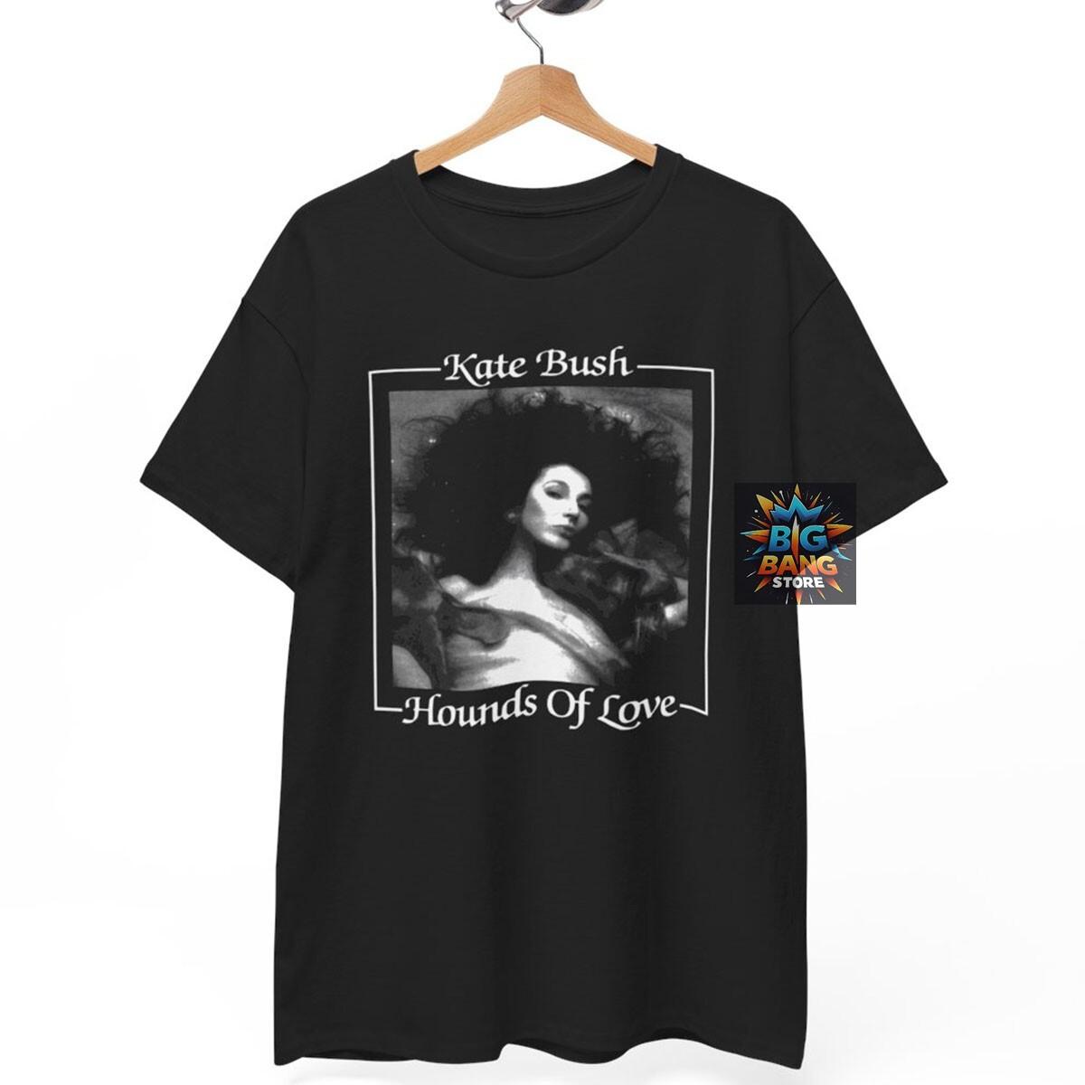 Kate Bush Hounds Of Love T-shirt Music Band Rock Punk Metal Unisex tee XXXL